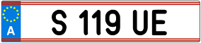 Trailer License Plate